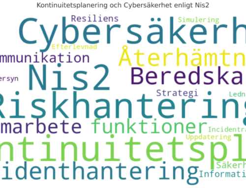 Skapa en Business Continuity Plan (Kontinuitetsplan) anpassad efter Nis2-direktivet